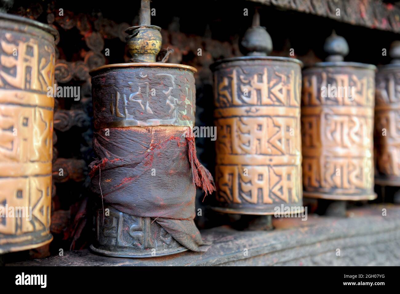Prayer whell Stock Photo