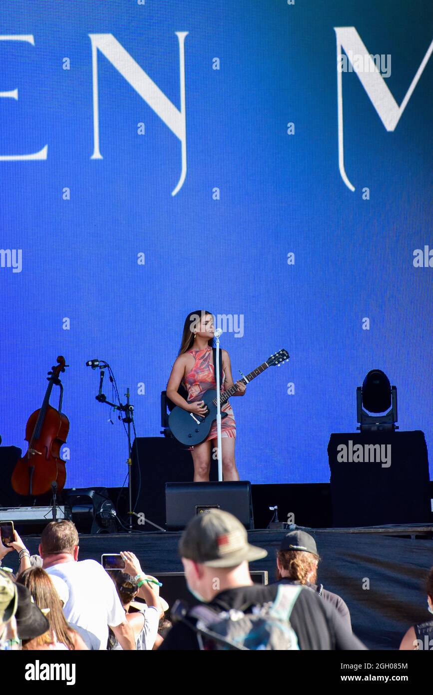 California, USA. 03rd Sep, 2021. Maren Morris  performance at the 2021 BottleRock Festival. Credit: Ken Howard/Alamy Live News Stock Photo
