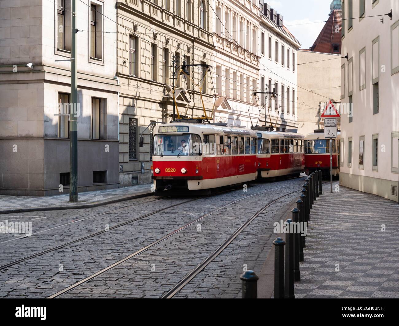 Prague, Czech Republic July 3 2021 Tramway No. 12 Vystaviste