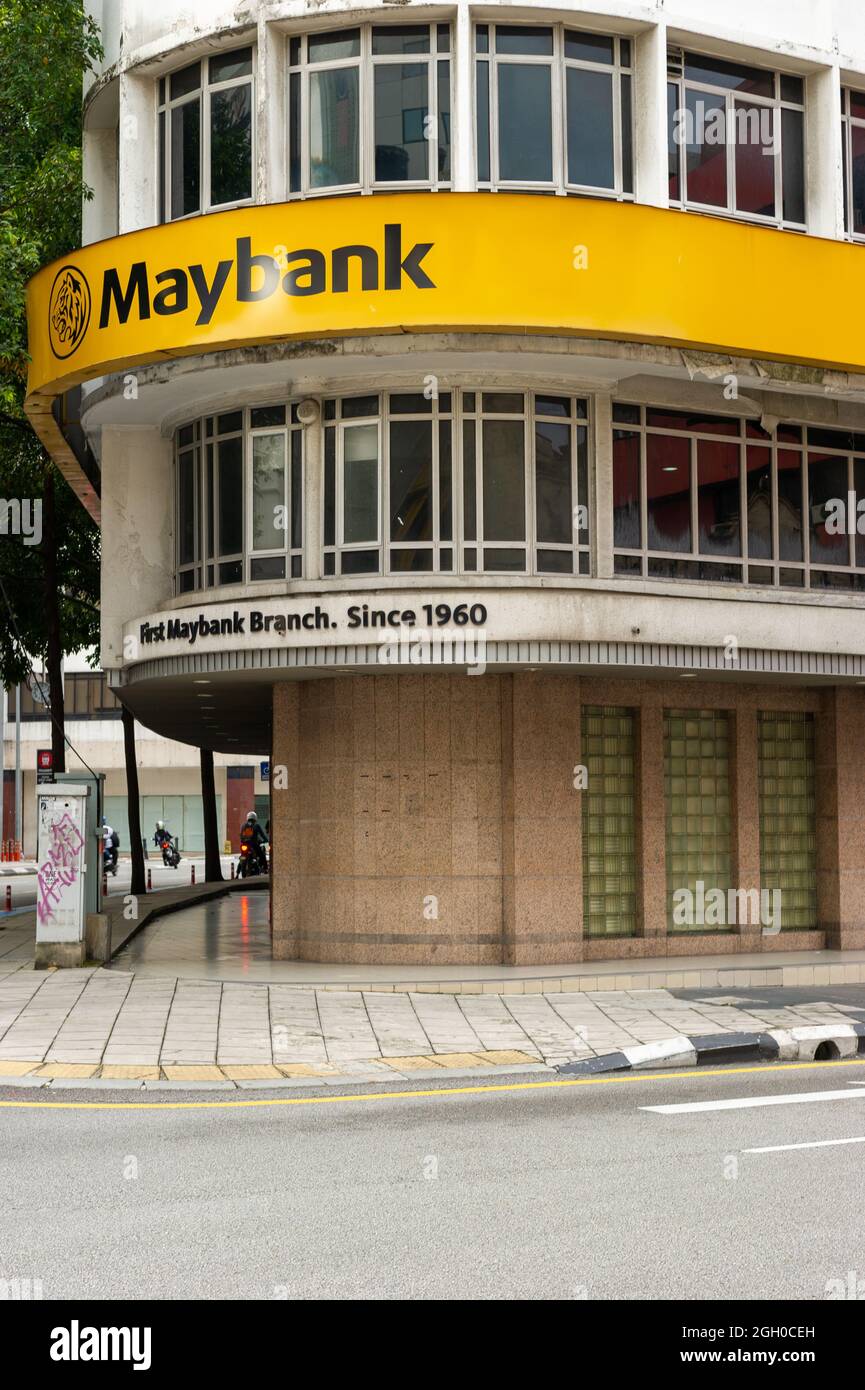 First Maybank Branch in Malaysia Stock Photo