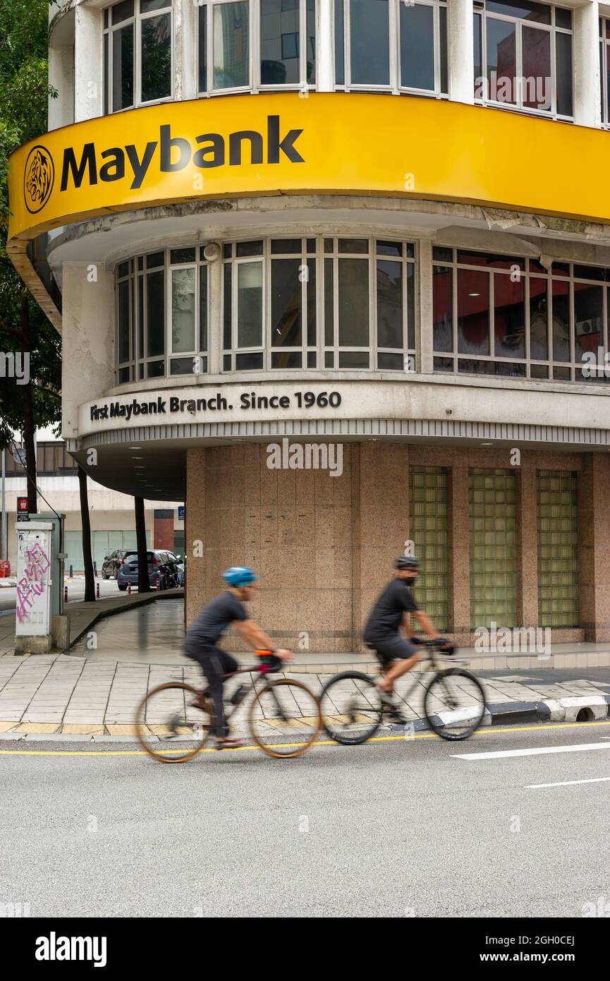 First Maybank Branch in Malaysia Stock Photo