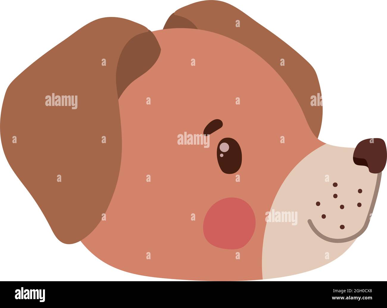 pup face illustration Stock Vector Image & Art - Alamy