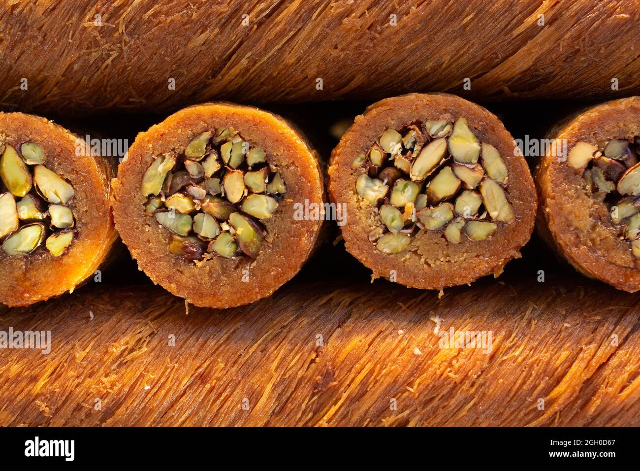 Closeup shot of traditional Turkish Burma dessert Stock Photo - Alamy
