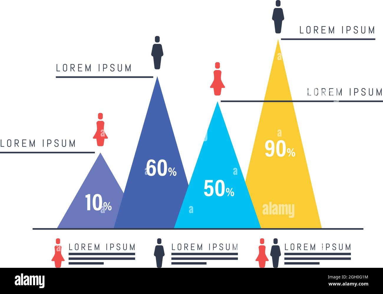 Demography Pyramids Chart Stock Vector Image & Art - Alamy