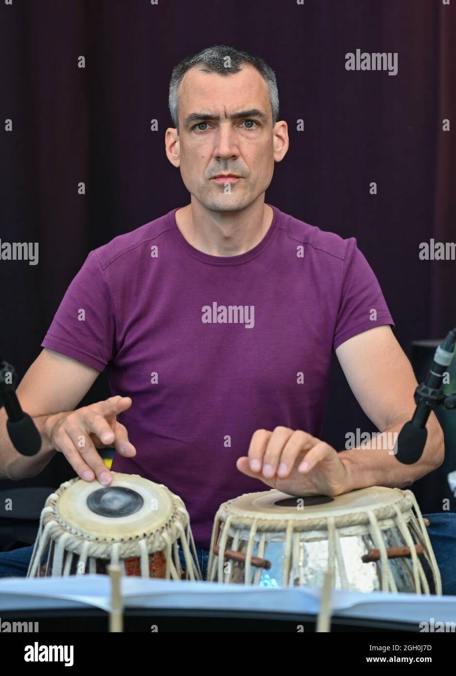 Neuhardenberg, Germany. 03rd Sep, 2021. Stefan Keller, musician
