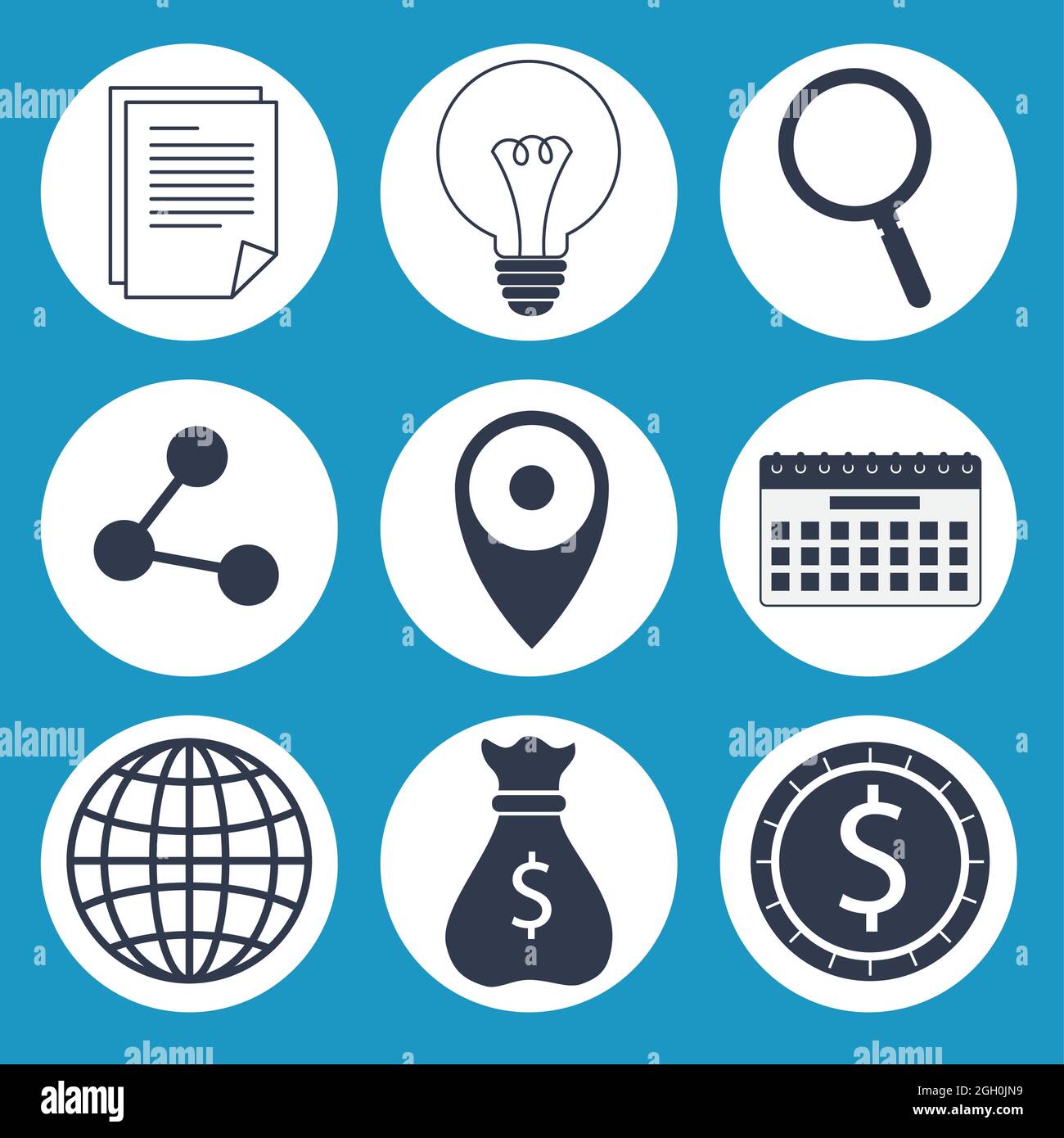 Business icon set Stock Vector Image & Art - Alamy