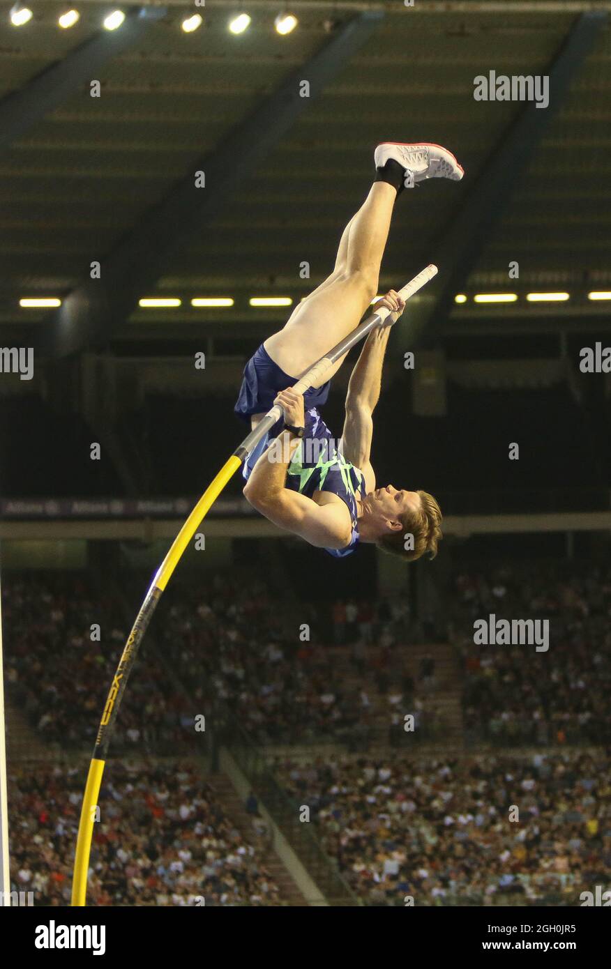 Brussels, Belgium. 03rd Sep, 2021. Christopher Nielsen of USA Pole Vault Men during the IAAF Wanda Diamond League Brussels 2021, Memorial Van Damme meeting event on September 3, 2021 at King Baudouin stadium in Brussels, Belgium Credit: Independent Photo Agency/Alamy Live News Stock Photo