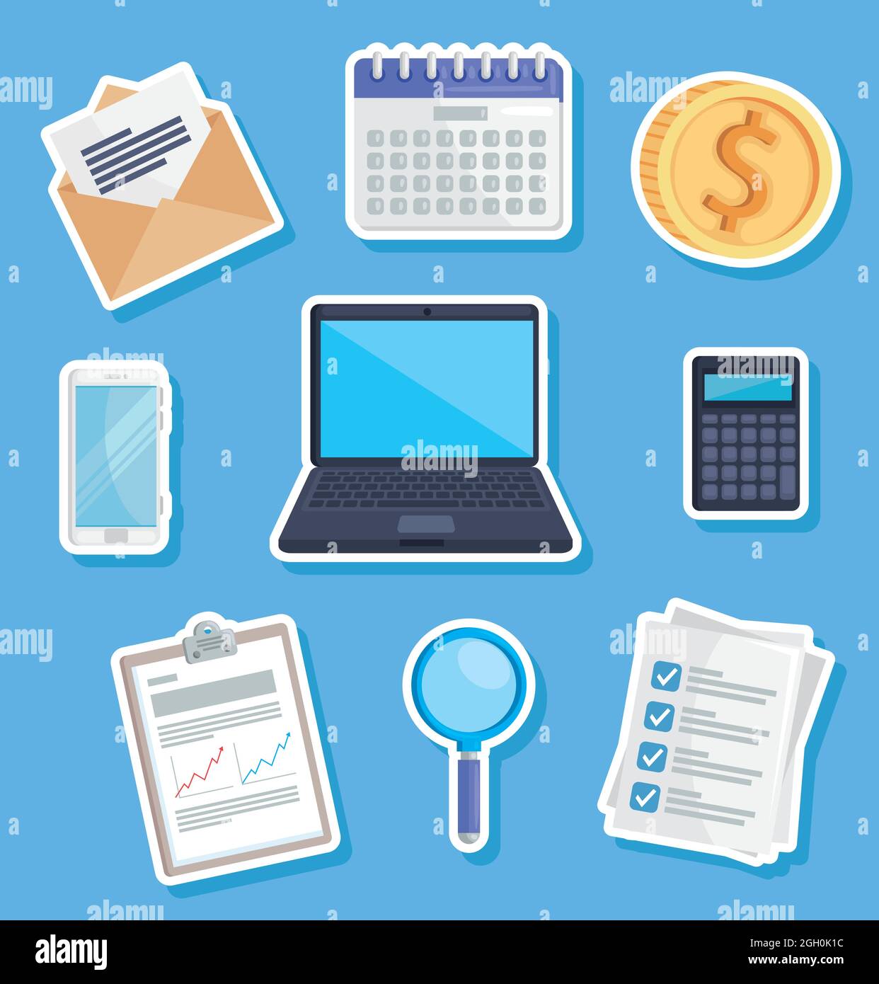 audit stickers set Stock Vector Image & Art - Alamy