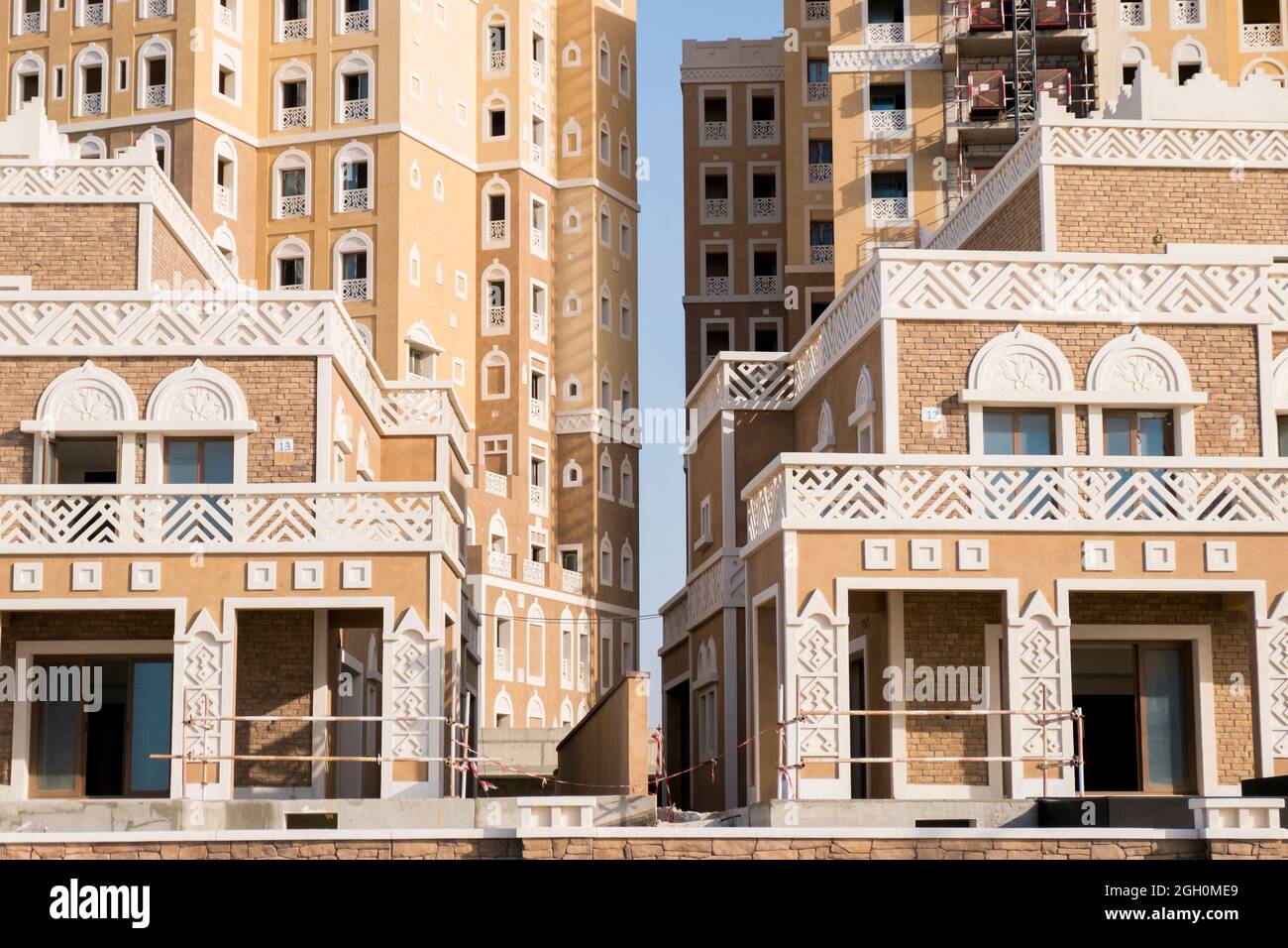 The apartment housing complex Balqis Residence being built, developed