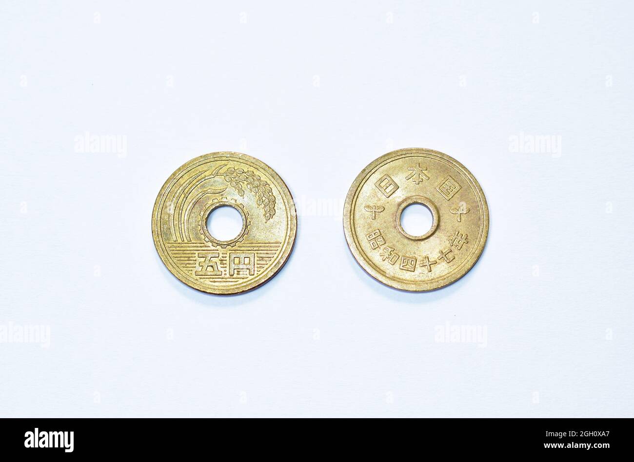 Golden Japanese Lucky Coin 5-Yen
