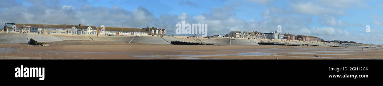 Cleveleys prom showing Star Wars Andor film locations Stock Photo - Alamy