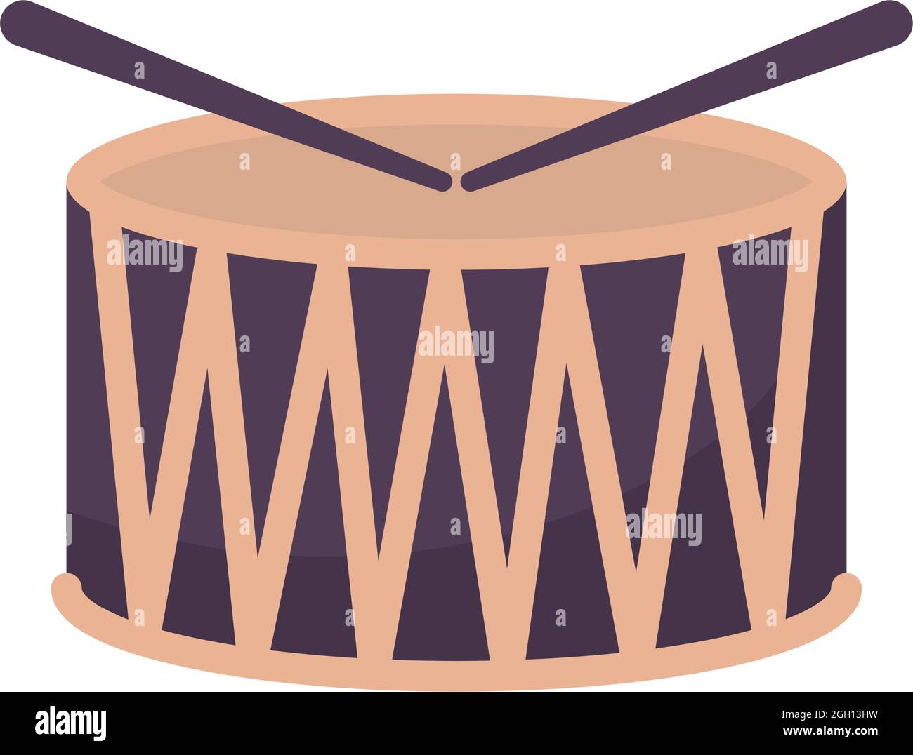 drum with sticks Stock Vector Image & Art - Alamy