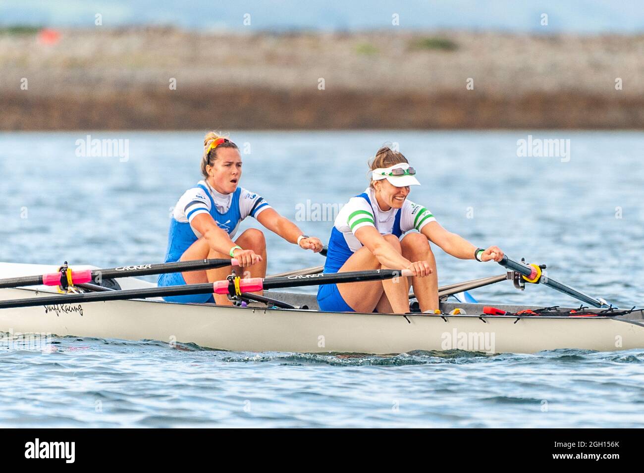 Bantry, West Cork, Ireland. 4th Sep, 2021. Rowing Ireland is holding the national offshore rowing championships in Bantry this weekend. The event, hosted by Bantry Rowing Club, is being contested by 30 rowing clubs from around Ireland. The rowers put in a lot of effort. Credit: AG News/Alamy Live News Stock Photo