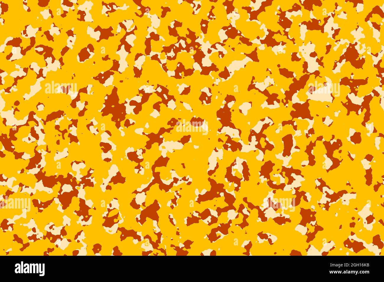 Orange, yellow and white camouflage pattern Stock Photo