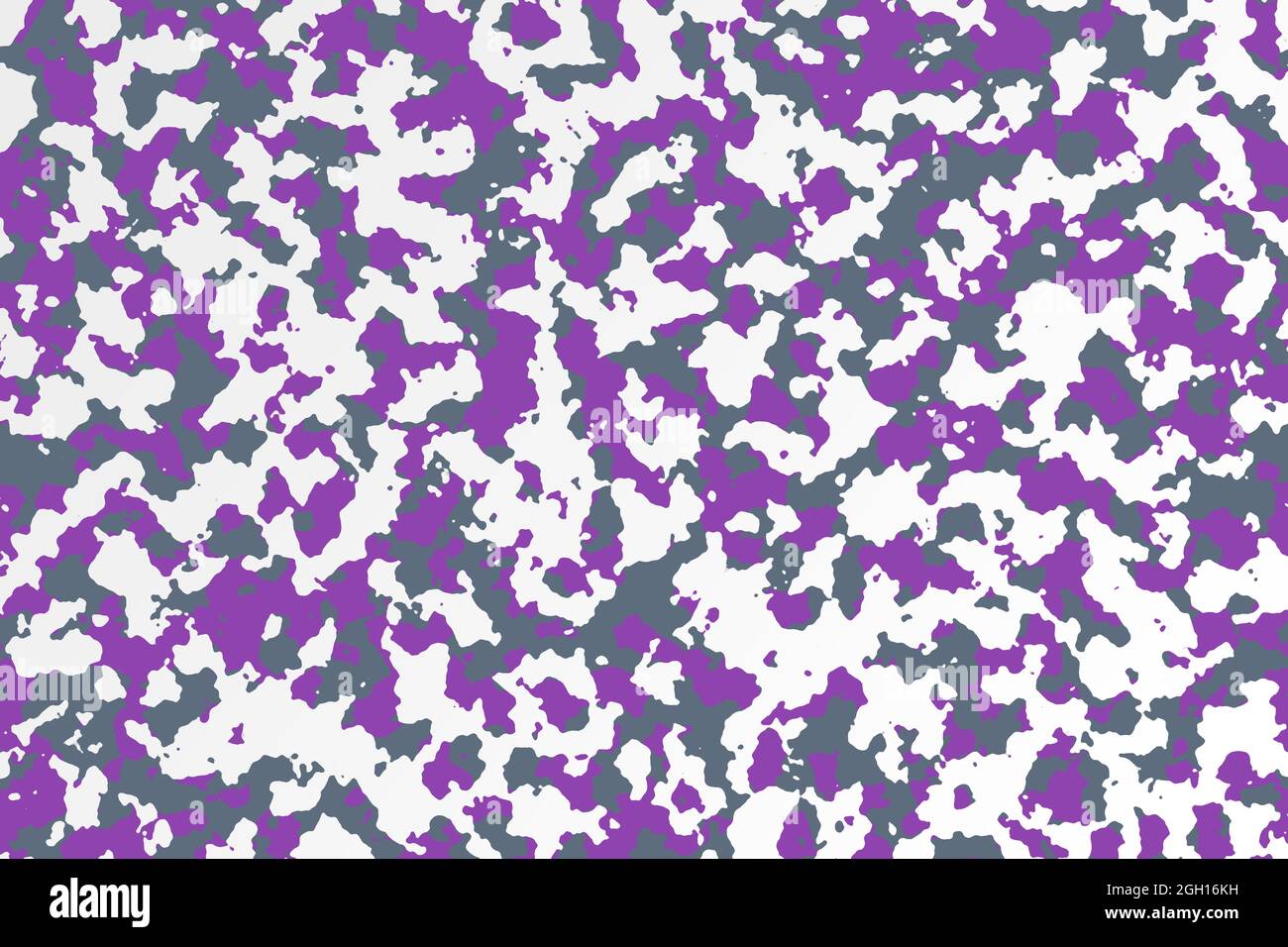 Purple, grey and white camouflage pattern Stock Photo
