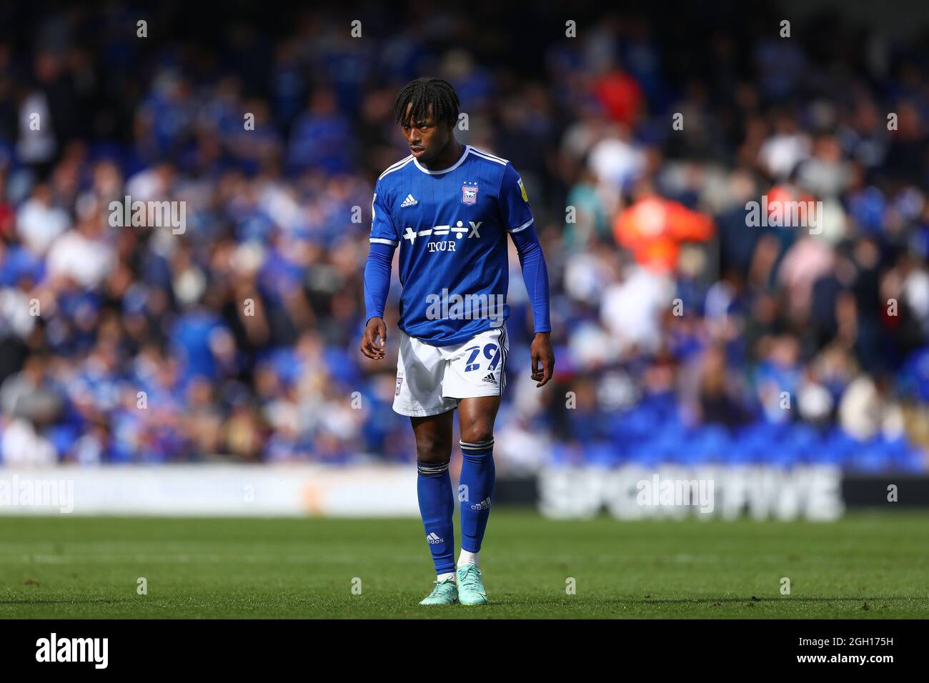 kyle edwards of ipswich town ipswich town v afc wimbledon sky bet league one portman road ipswich uk 28th august 2021 editorial use only dataco restrictions apply stock photo alamy