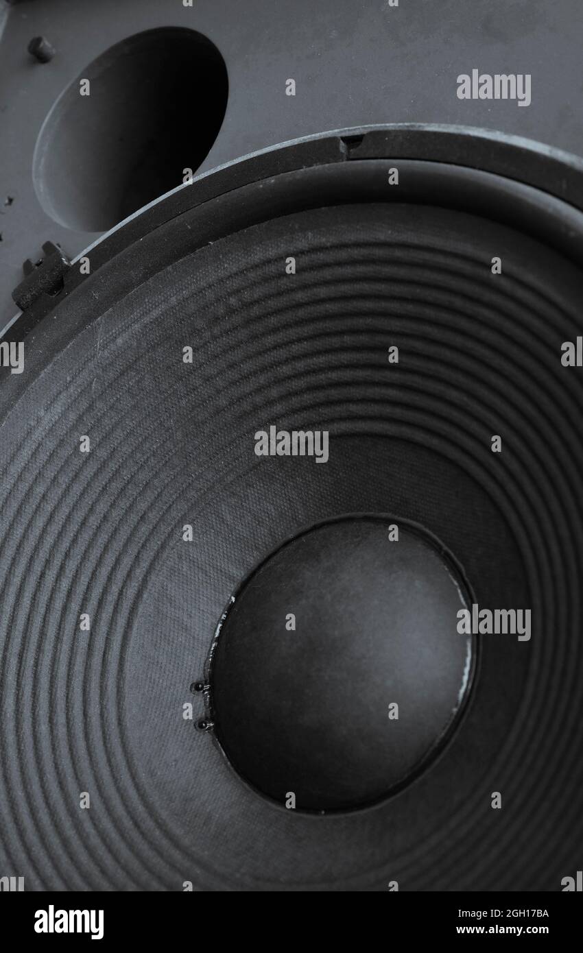 HiFi speakers, vintage studio monitors Stock Photo Alamy