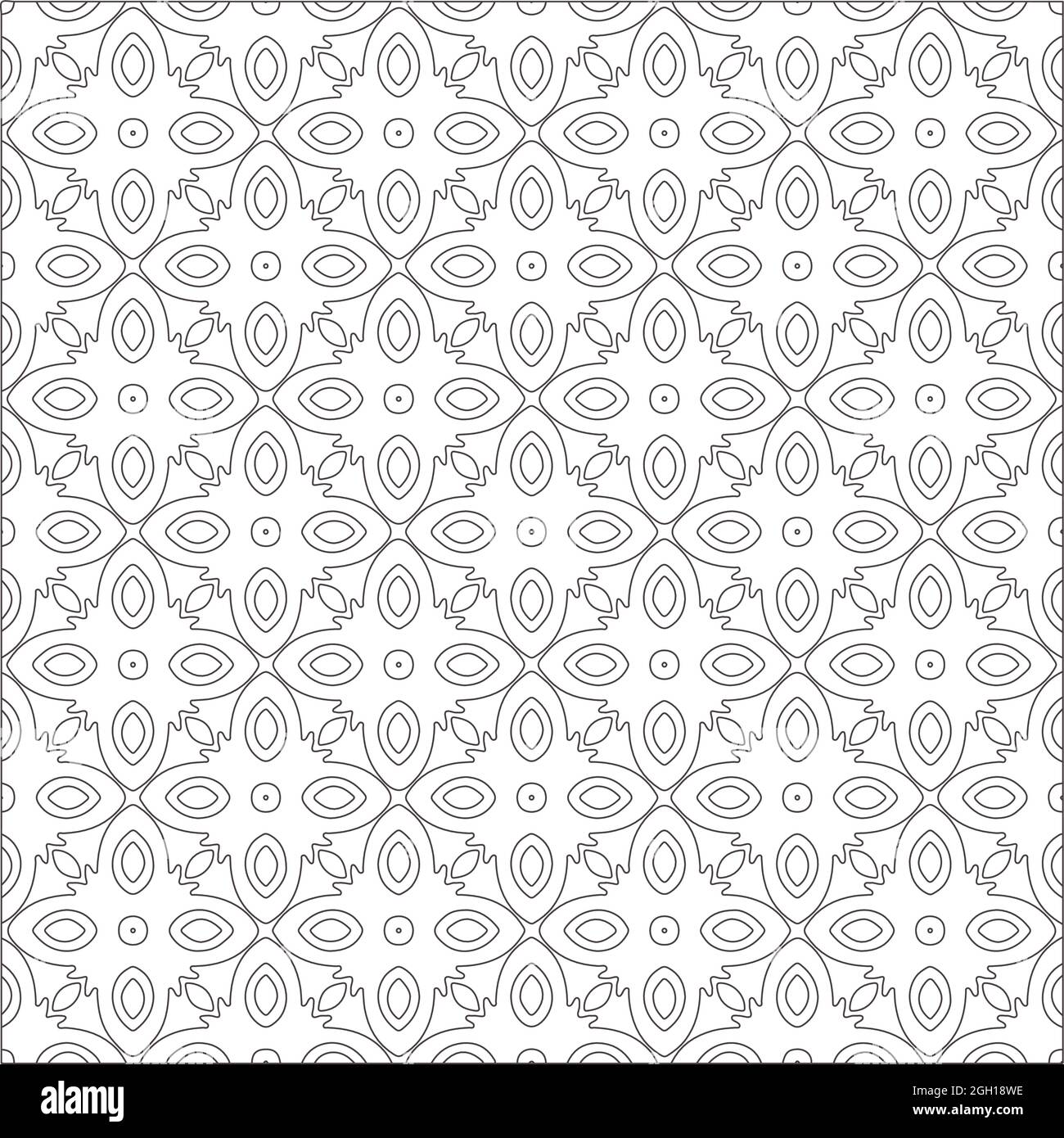Vector pattern with symmetrical elements . Repeating geometric tiles ...