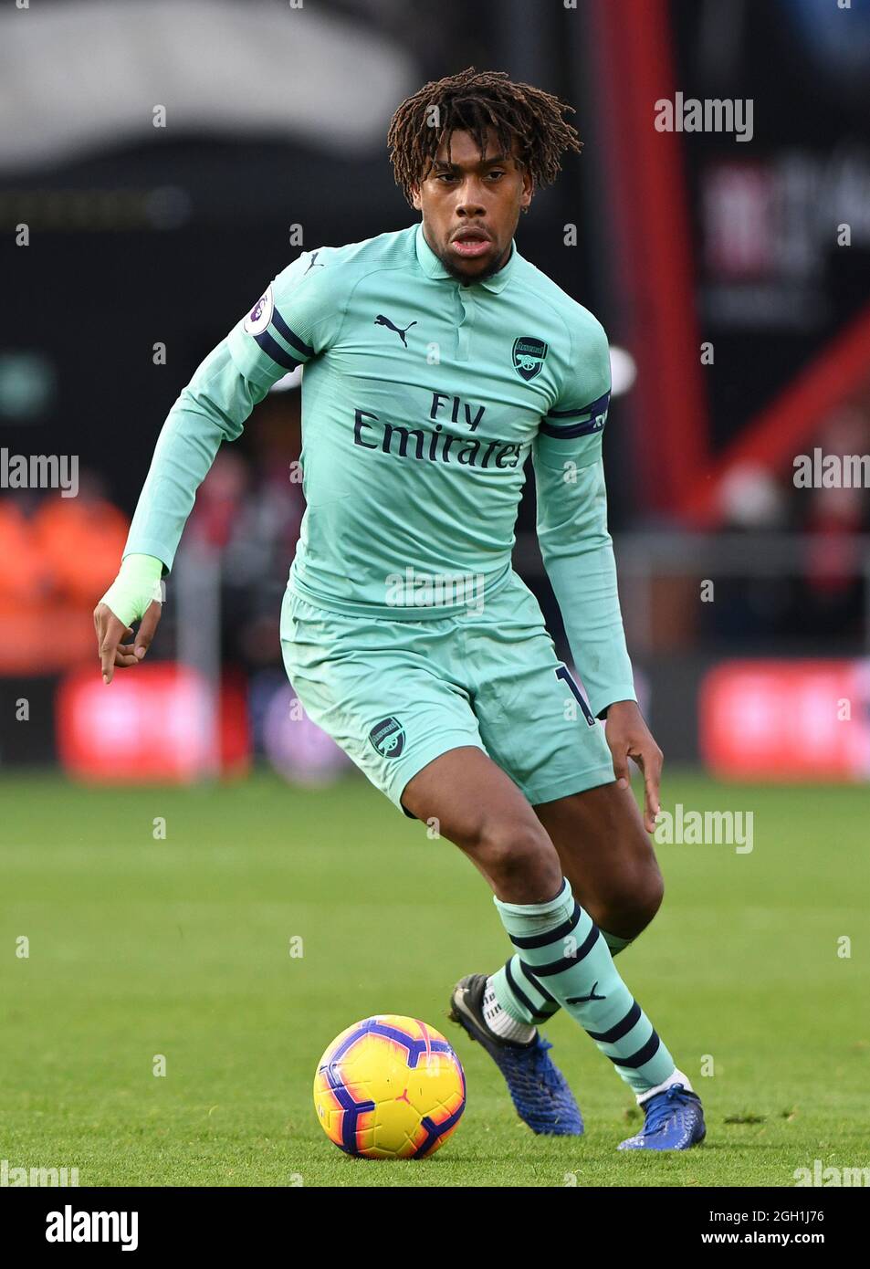 Alex Iwobi of Arsenal - AFC Bournemouth v Arsenal, Premier League, Vitality Stadium, Bournemouth - 25th November 2018 Stock Photo