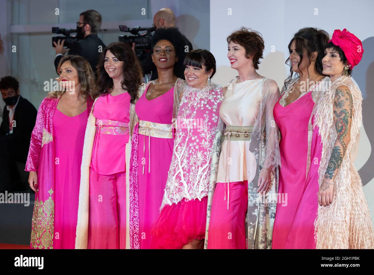 Cristina Fogazzi aka Estetista Cinica, Fagiane, and her team attend the ...