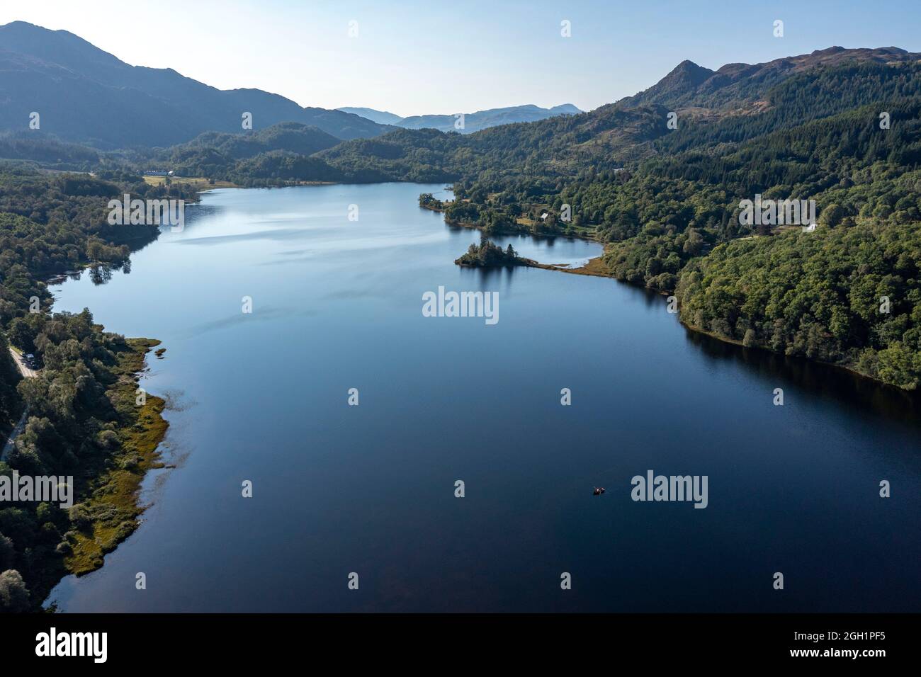 Loch Achray, Callander, Loch lomond and Trossachs National Park, Scotland. 2 September 2021 Loch Achray, Callander, Loch lomond and Trossachs National Park, Scotland. 2 September 2021