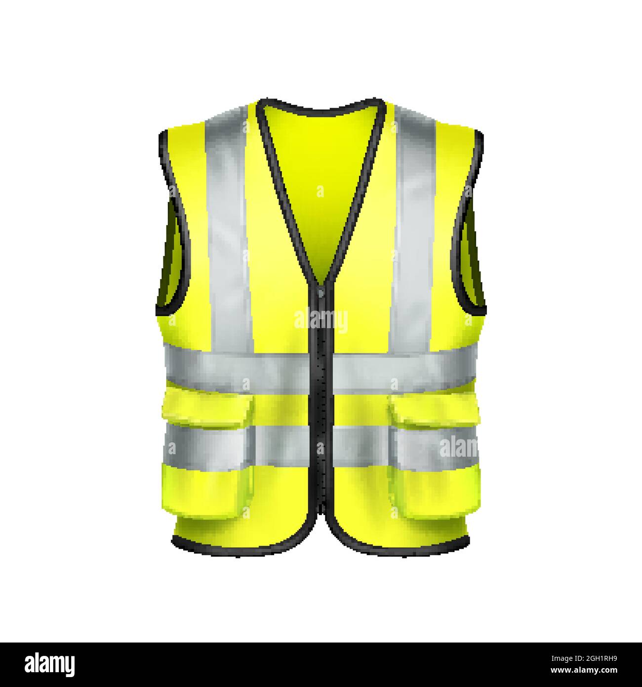 Safety Vest Driver Protection Clothing Vector Stock Vector Image & Art ...