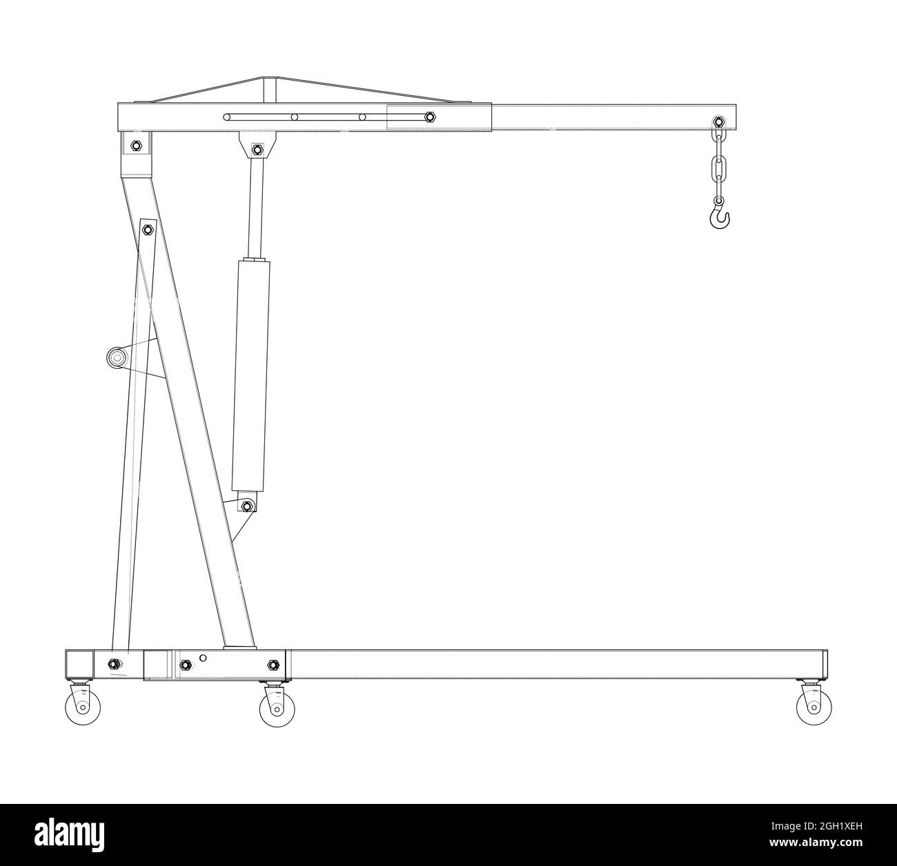 Engine hoist. Vector Stock Vector Image & Art Alamy