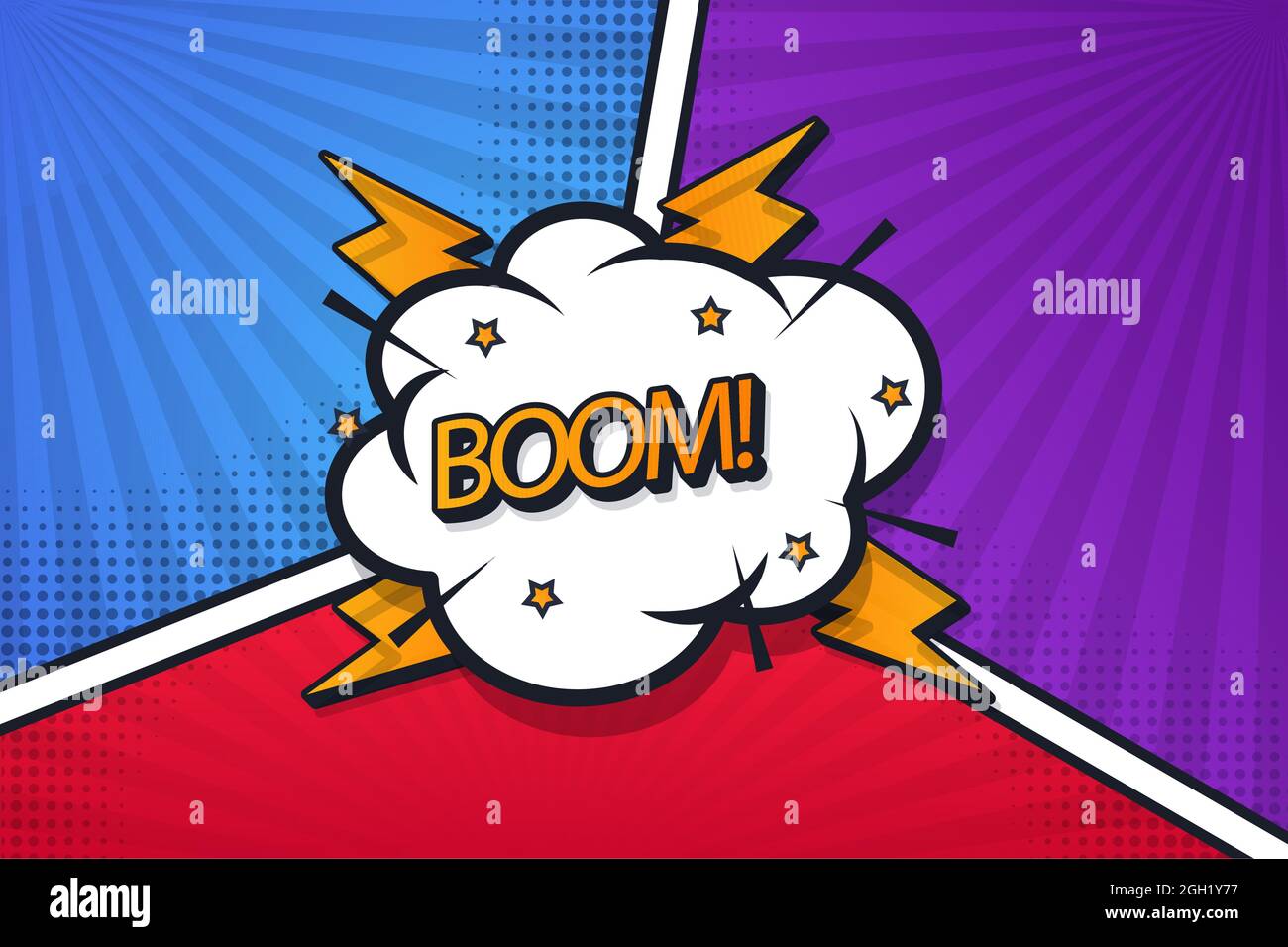 Frame background comic style Vector illustration Stock Vector Image ...