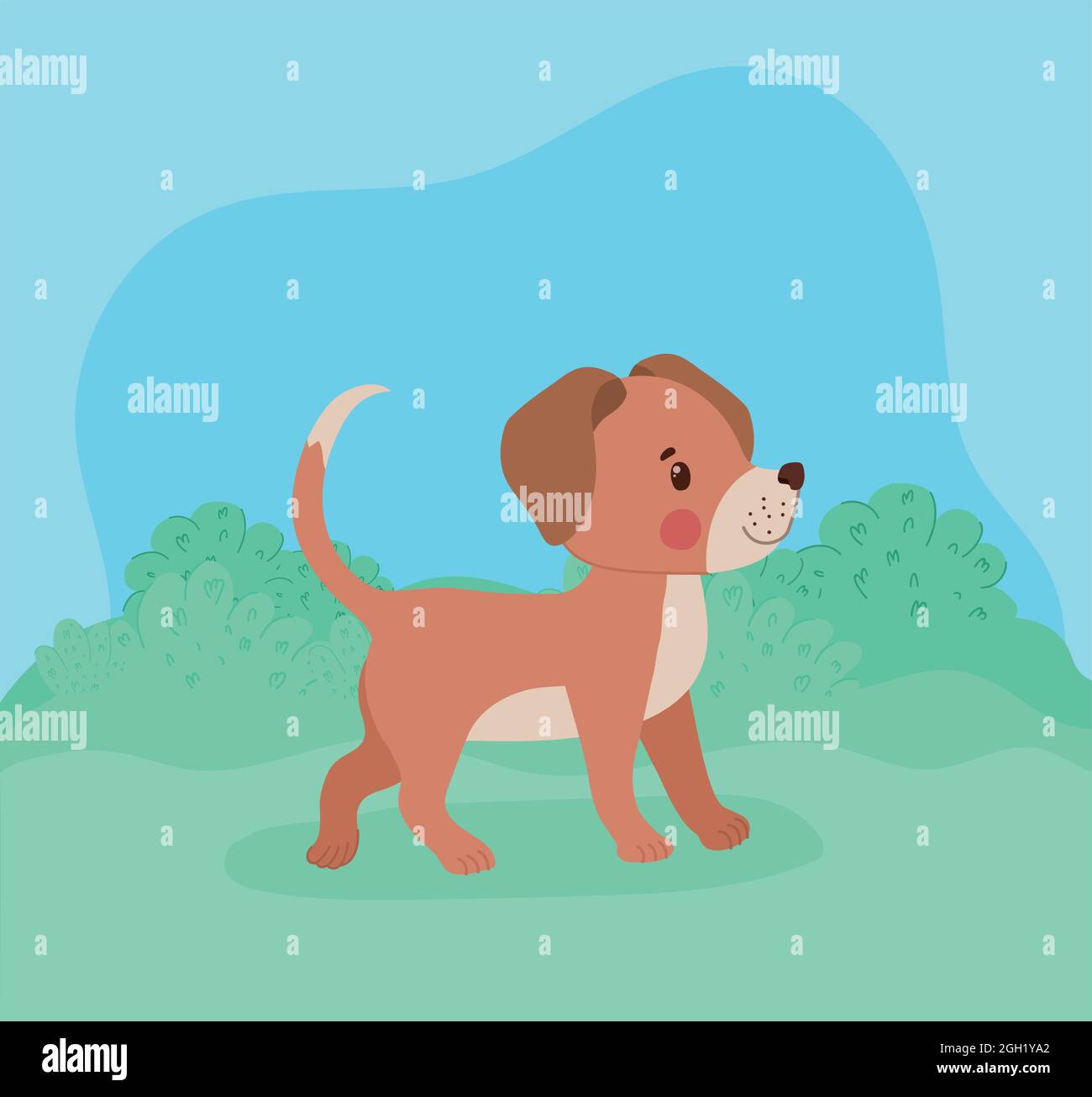 brown dog representation Stock Vector Image & Art - Alamy