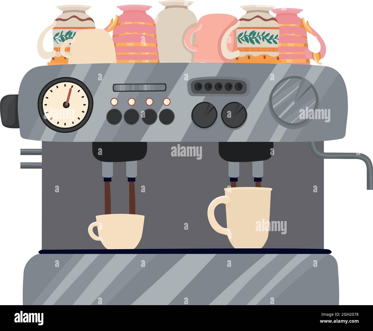 machine of coffee Stock Vector Image & Art - Alamy