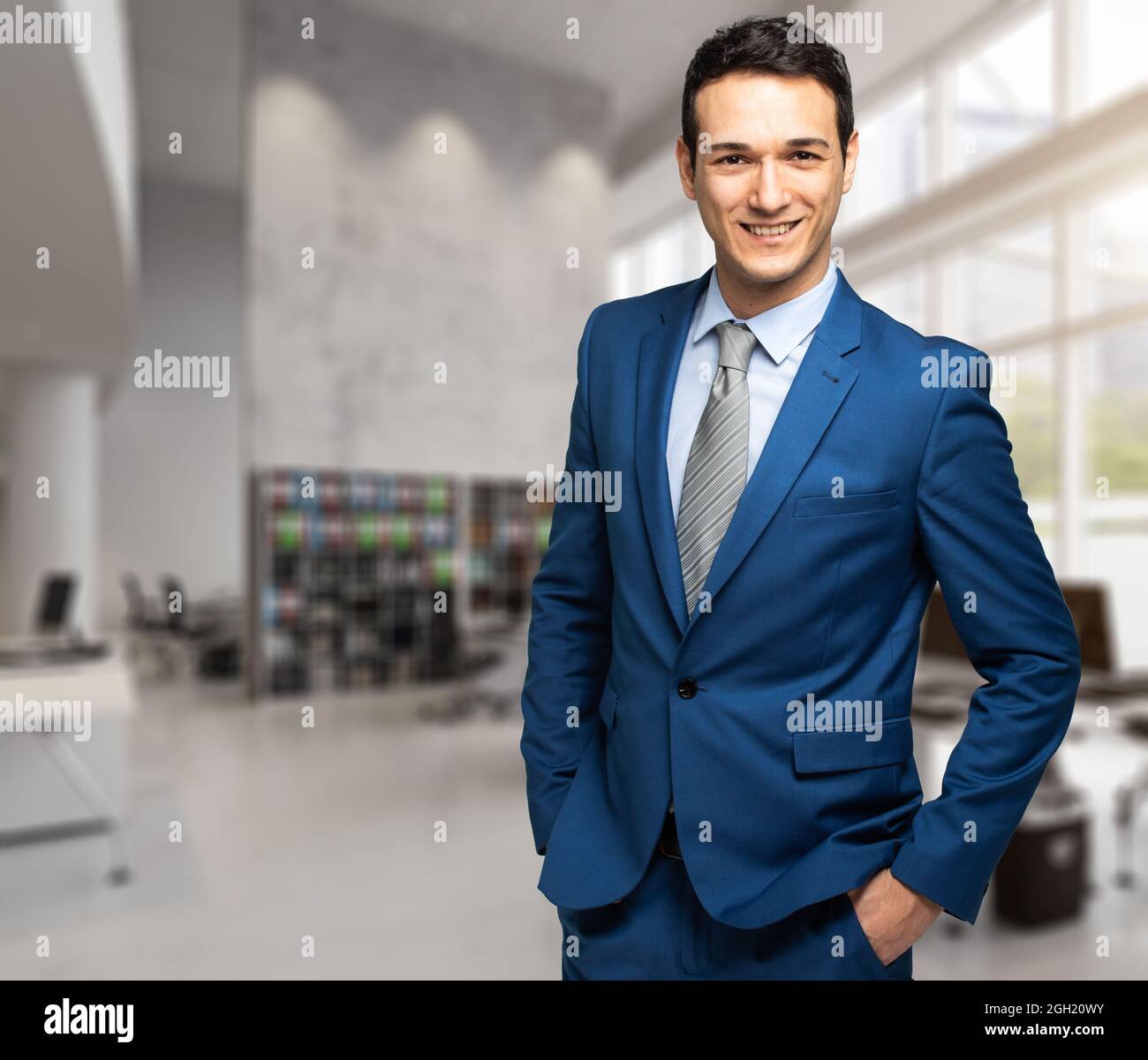 Portrait of an handsome businessman Stock Photo - Alamy