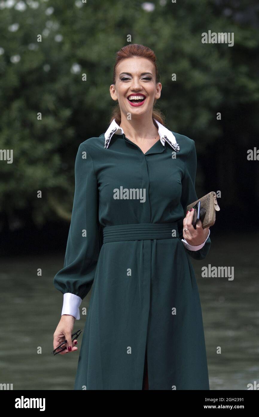 Giulia Di Quilio arriving at the Excelsior Hotel as part of the 78th