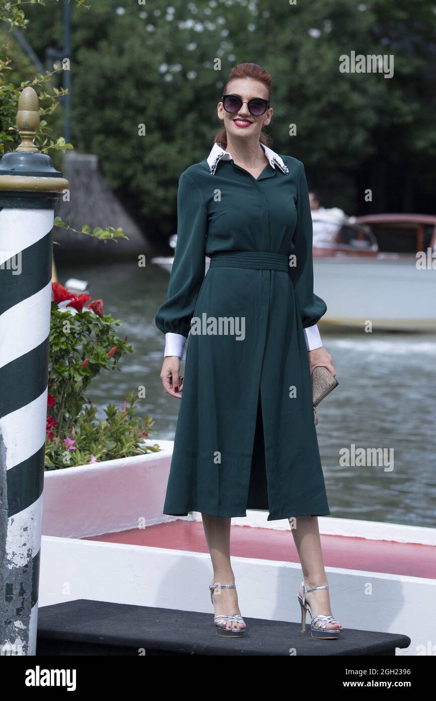 Giulia Di Quilio arriving at the Excelsior Hotel as part of the 78th