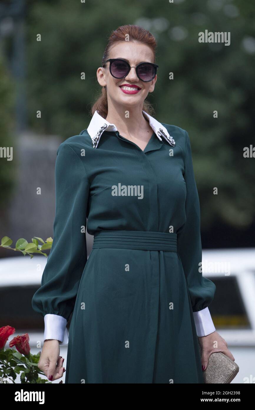 Giulia Di Quilio arriving at the Excelsior Hotel as part of the 78th