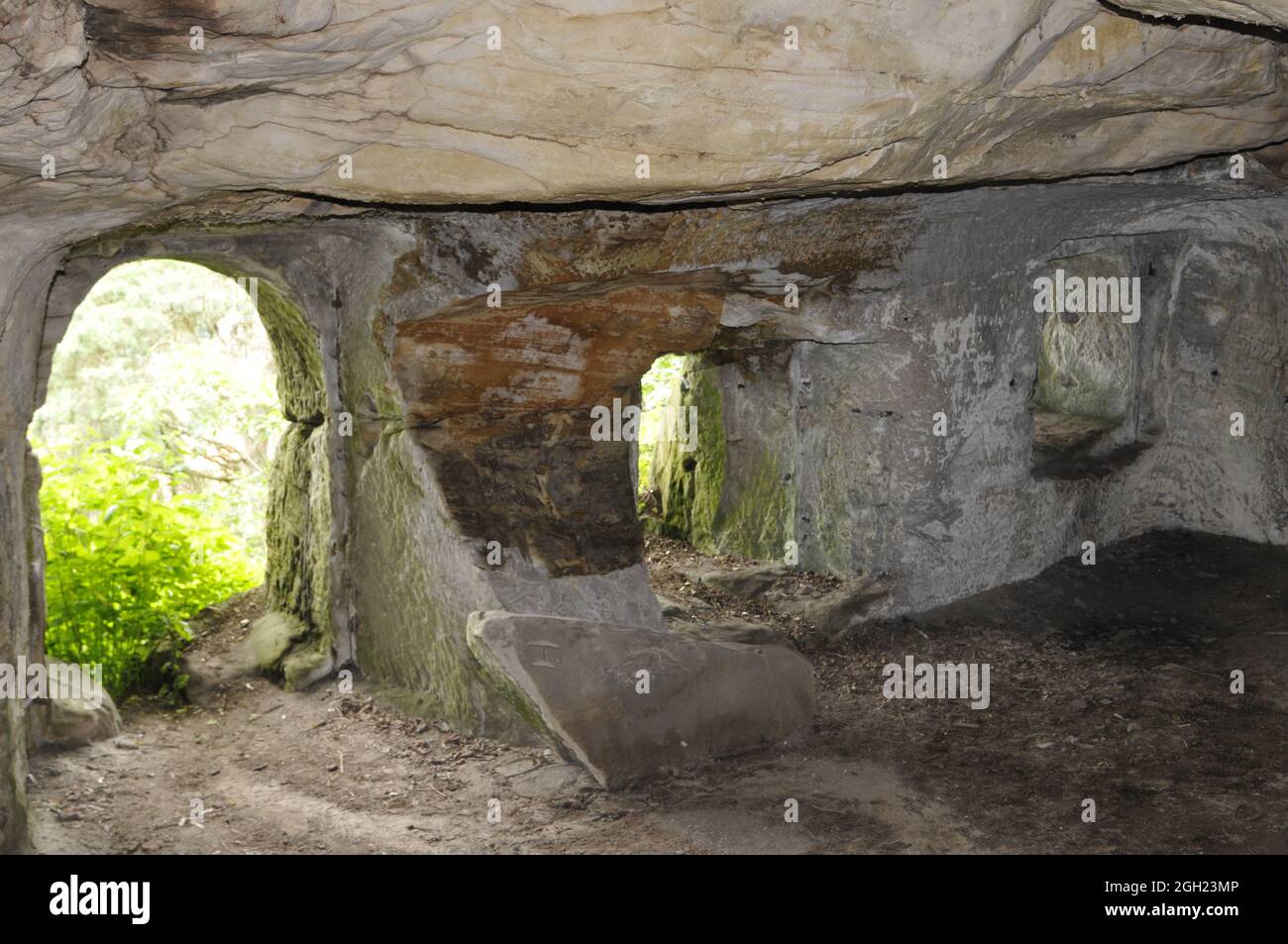 LANGENSTEIN, GERMANY Jan 19, 2007 A view of an old cave dwelling in
