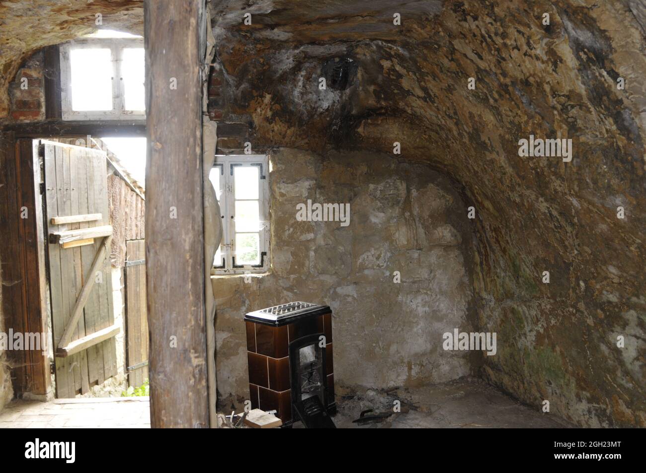 LANGENSTEIN, GERMANY Jan 19, 2007 A view of an old cave dwelling in
