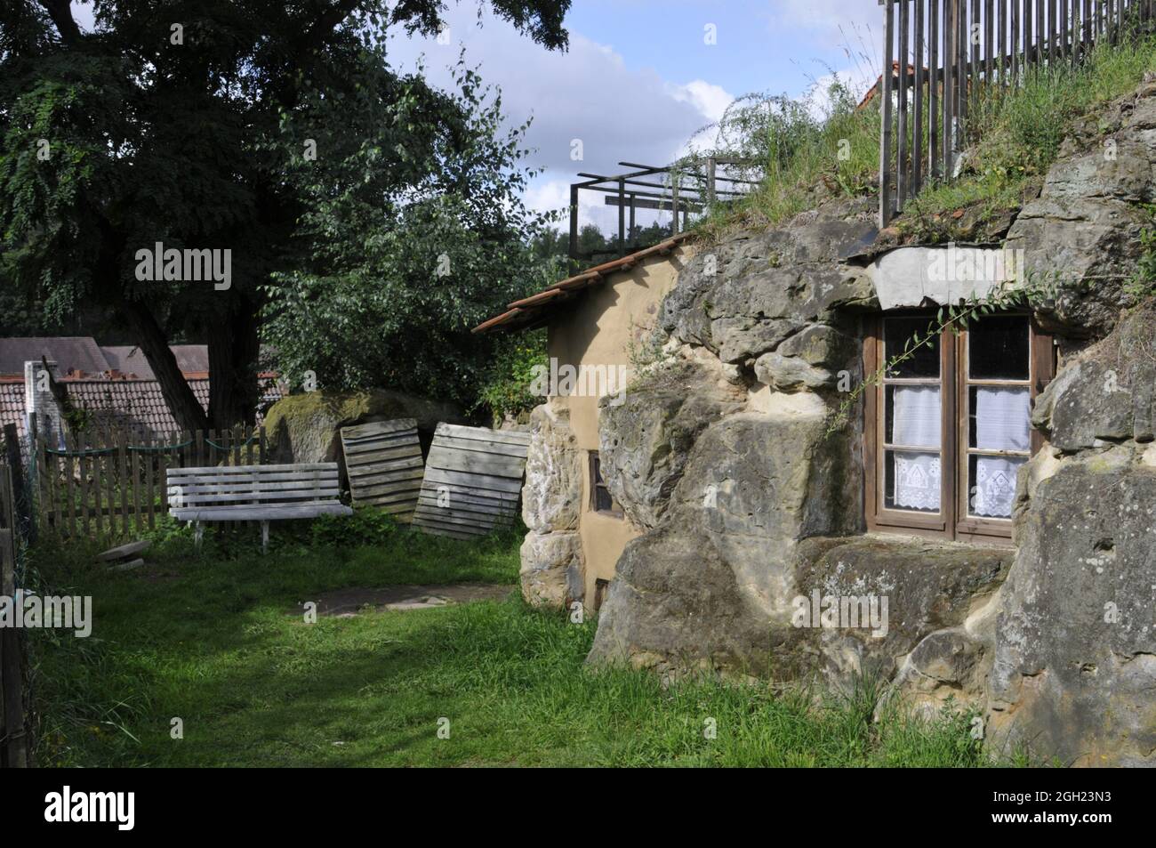 LANGENSTEIN, GERMANY Jan 19, 2007 A view of an old cave dwelling in