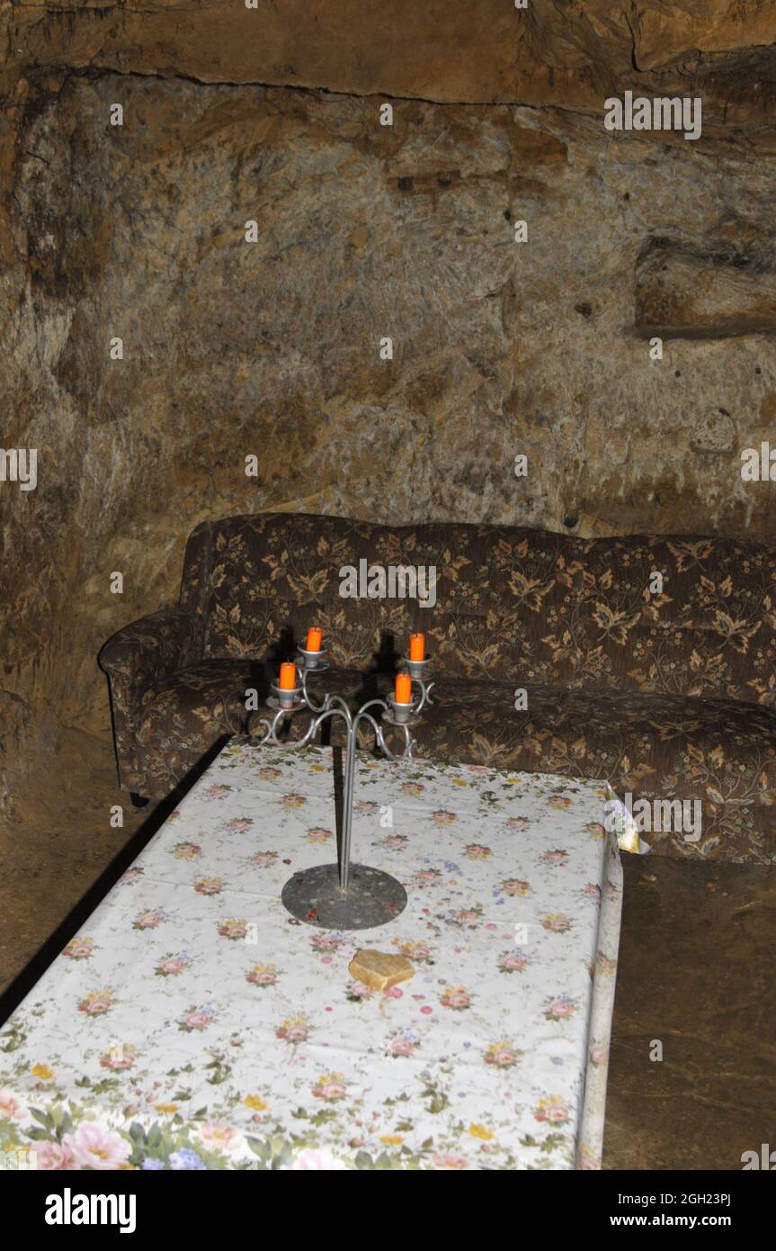 LANGENSTEIN, GERMANY Jan 19, 2007 A view of an old cave dwelling in