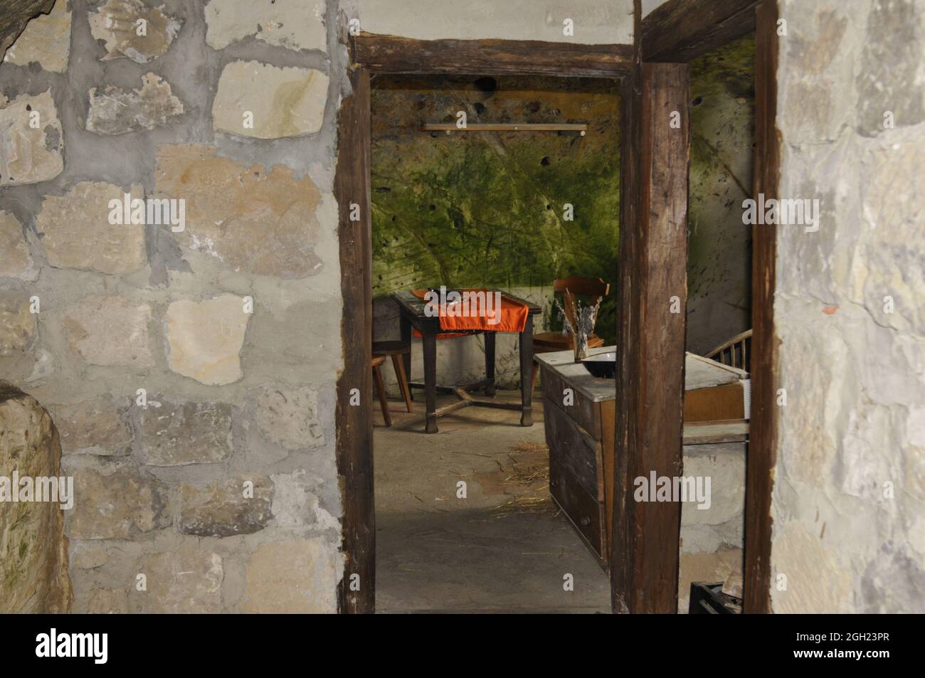 LANGENSTEIN, GERMANY Jan 19, 2007 A view of an old cave dwelling in
