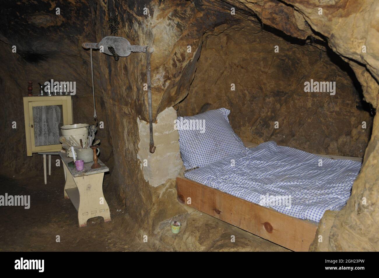 LANGENSTEIN, GERMANY Jan 19, 2007 A view of an old cave dwelling in