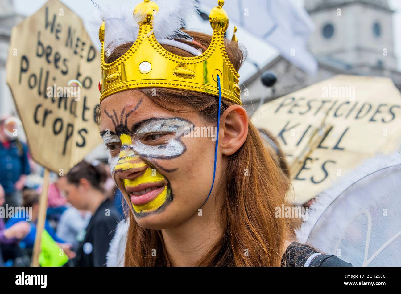 London, UK. 4th Sep, 2021. Save the bees with the queen bee ...