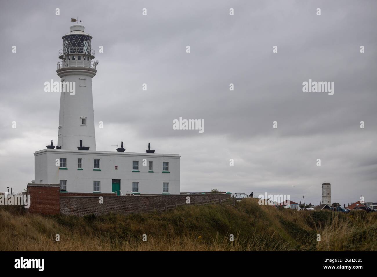 New Flamborough Lighthouse Flamborough Head, Yorkshire, UK Stock Photo