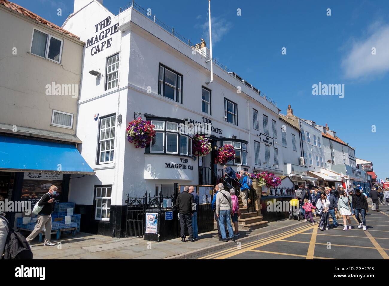 The Magpie Cafe, Whitby, North Yorkshire, UK Stock Photo