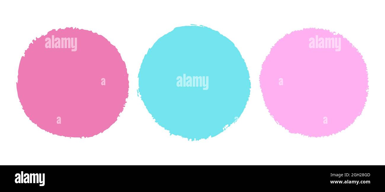 Brush Circle Logo Template Vector Stock Vector