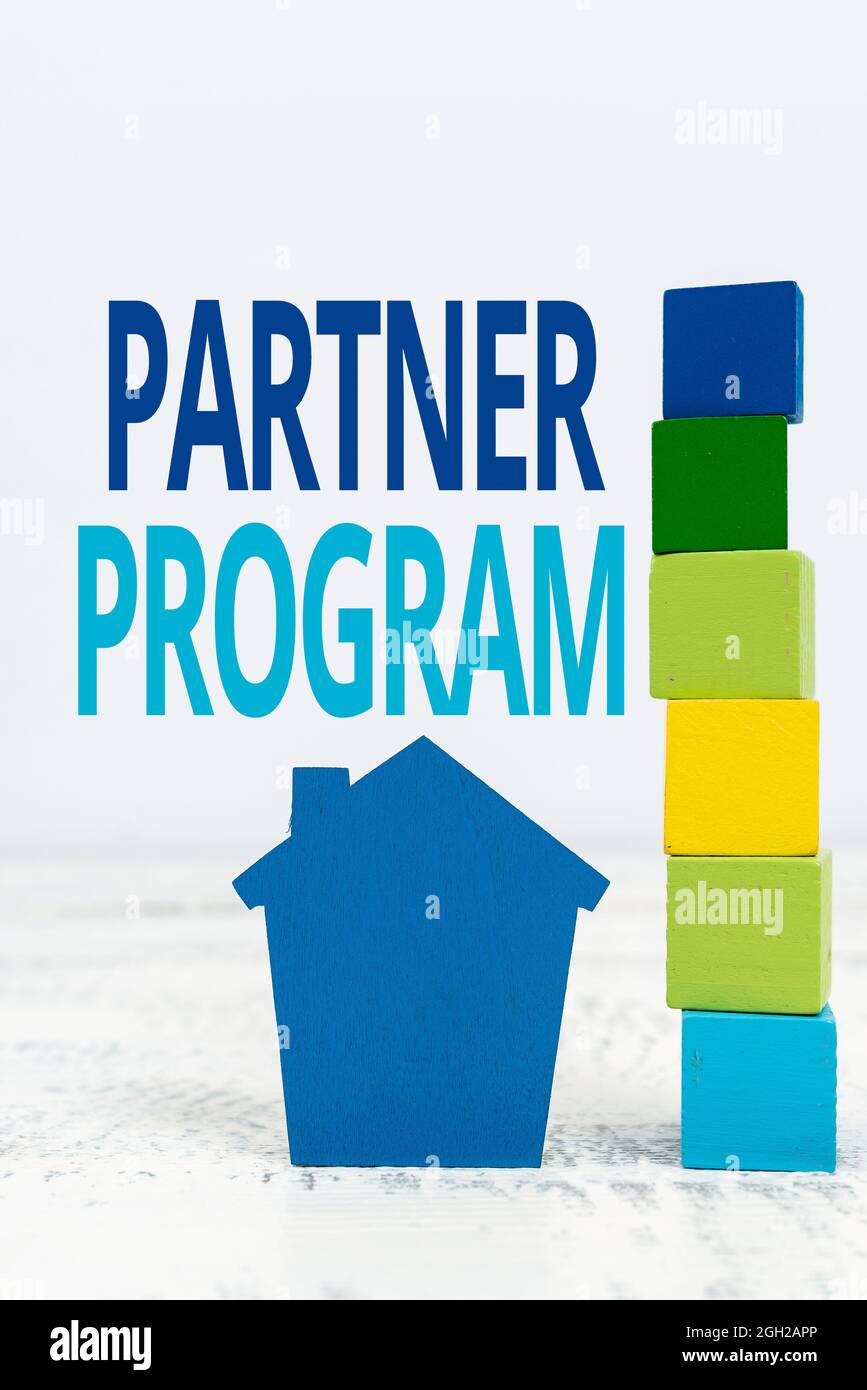 Partner Program Inspiration Text showing inspiration Partner Program, Business concept business ...