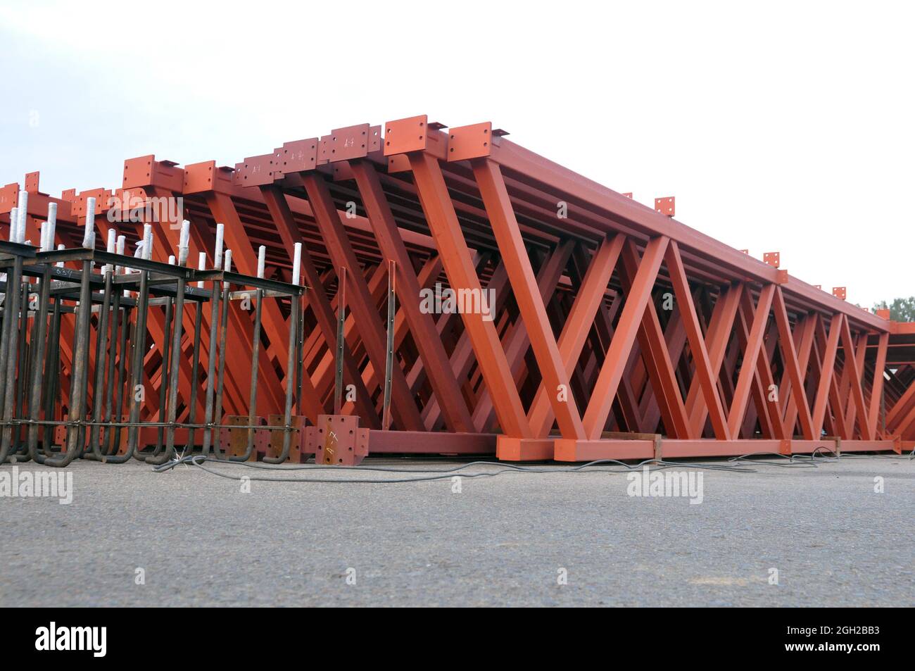 Prefabricated Roof Trusses High Resolution Stock Photography and Images ...