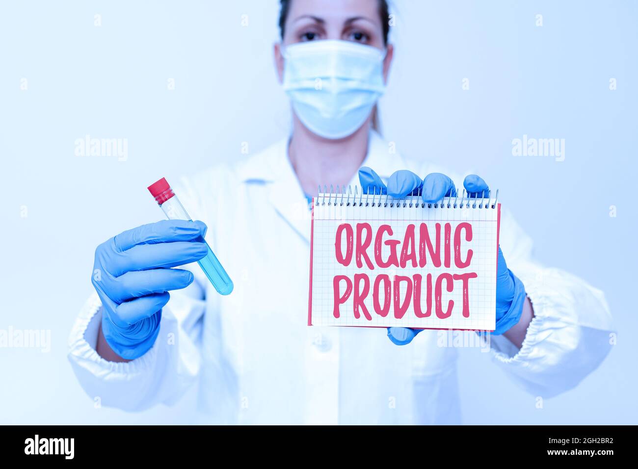 Hand writing sign Organic Product. Concept meaning made from materials