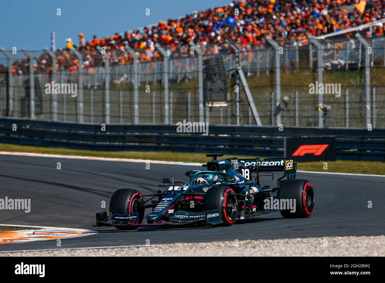 Zandvoort, Netherlands. 3rd September, 2021. 18 STROLL Lance (can), Aston  Martin F1 AMR21, action during the Formula 1 Heineken Dutch Grand Prix  2021, 13th round of the 2021 FIA Formula One World