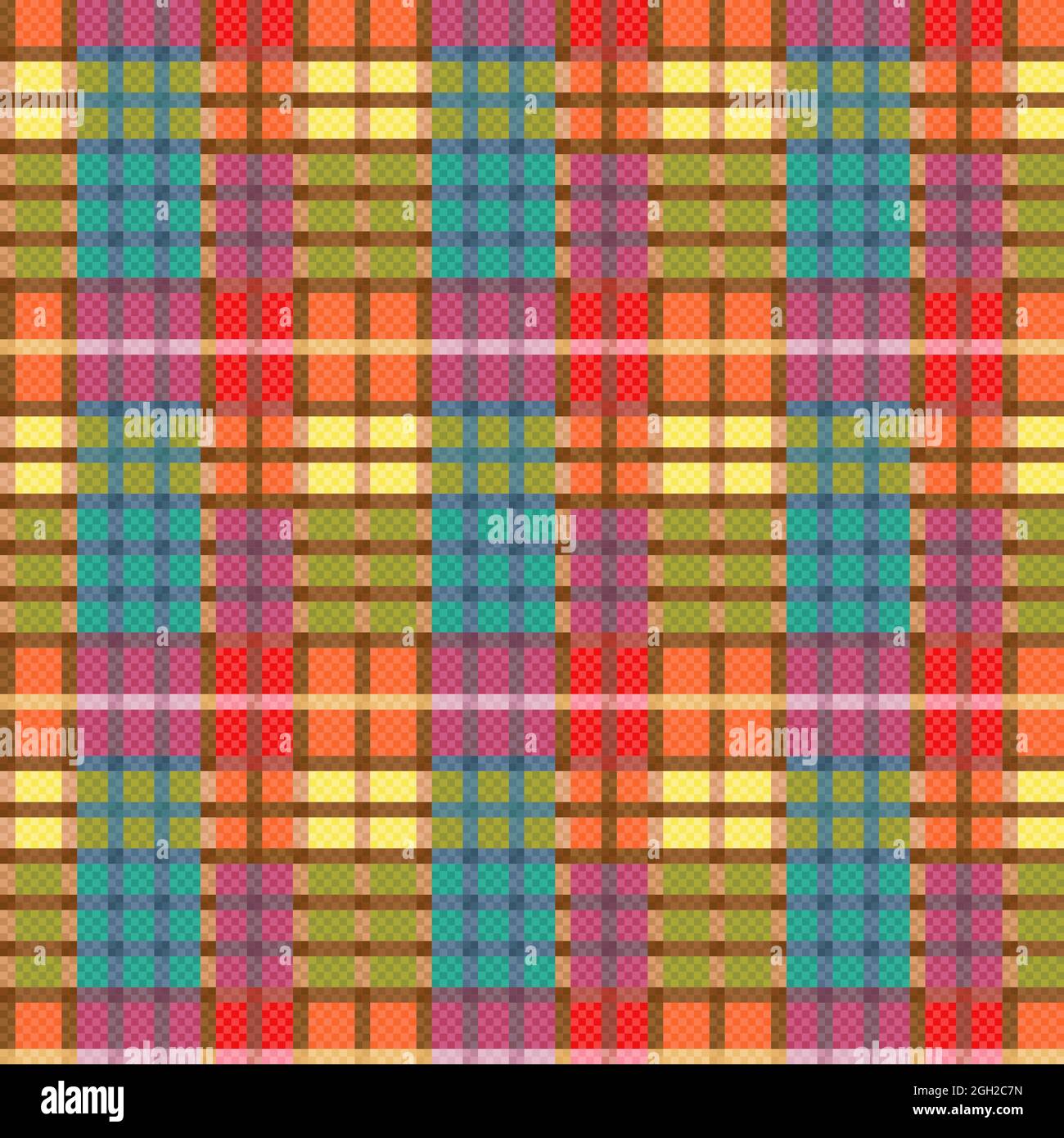 Tartan Scottish seamless multicolor pattern, texture for flannel shirt, plaid, tablecloths, clothes, blankets and other textile Stock Vector