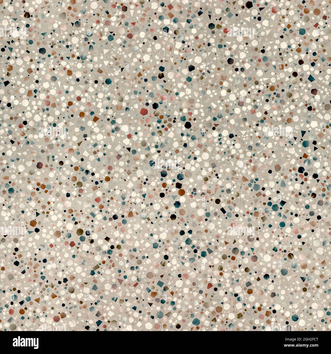 Seamless modern abstract random terrazzo pattern swatch Stock Photo - Alamy